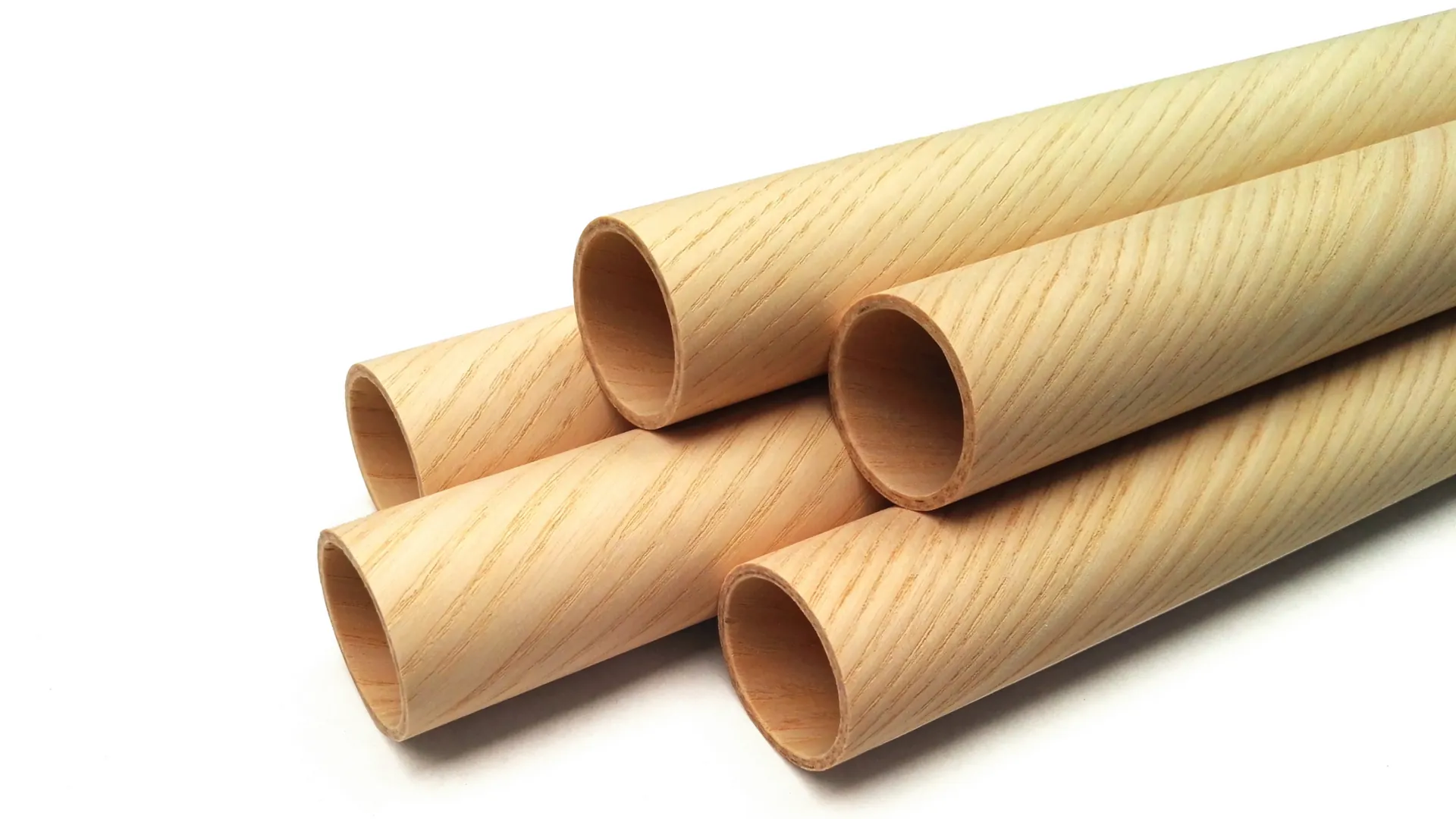 LignoTUBE standard ash wooden tube stack 1